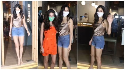 Katrina Kaif exudes 'summer vibes' in denim shorts & silk top; steps out for a dinner with Isabelle