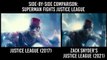 Zack Snyder vs Joss Whedon | Justice League 2017 vs 2021 Comparison: Superman Fights Justice League