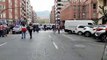 Aficionados del Athletic destrozan mobiliario urbano horas antes de la final de la Copa del Rey