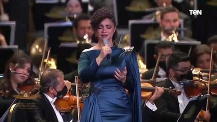 "حكاية شعب" لـ نسمة محجوب و ريهام عبد الحكيم و أميرة سليم في احتفالية نقل المومياوات بحضور السيسي