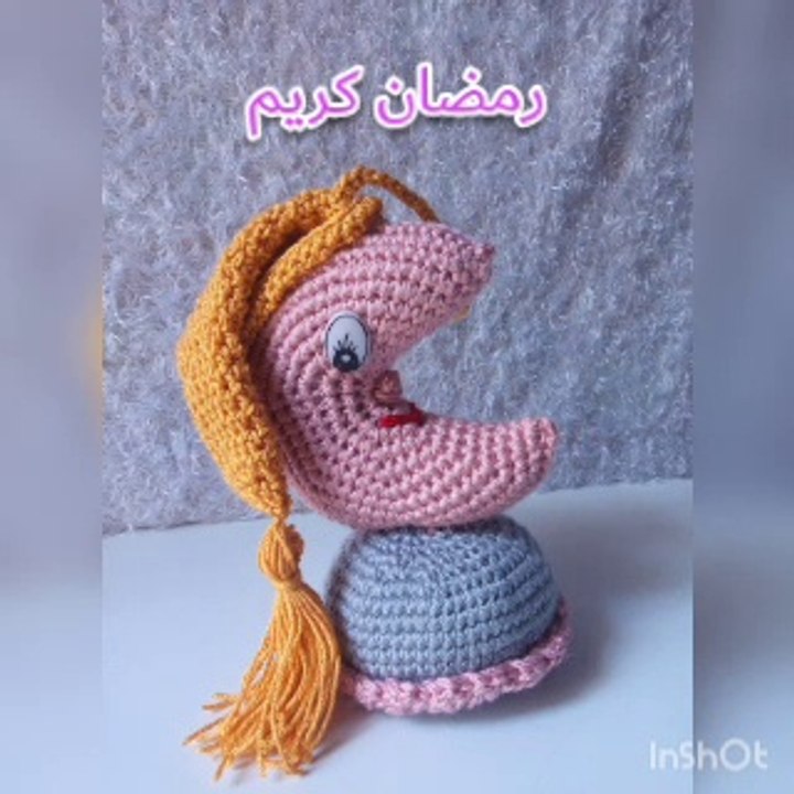 #الفانوس_الترند ببالكروشيه ...طريقة عمل فانوس رمضان بالكروشيه علي شكل هلال حصريا على قناتى الجزء الاول