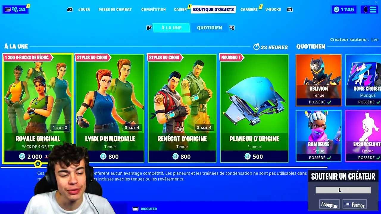 Boutique Fortnite Du 5 Novembre 2020 ! Skin Bambi Chapitre 1!