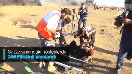 Gazze'de Filistinli bir genç şehit oldu