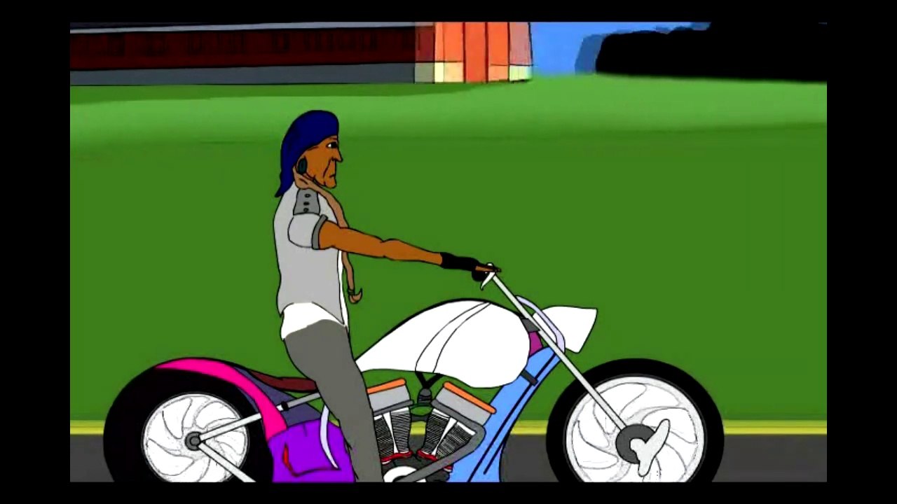 Vélo Solitaire Dessin Animé TeaserTrailer American Band