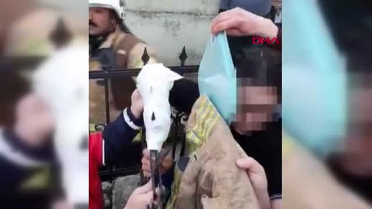 Son dakika: ÜSKÜDAR'DA KOLUNA DEMİR KORKULUK SAPLANAN ÇOCUĞU İTFAİYE KURTARDI