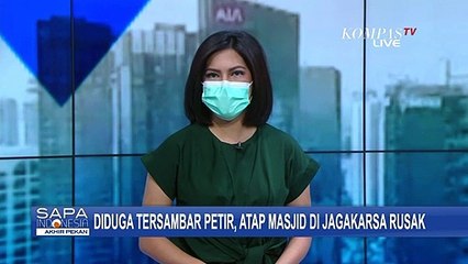 Diduga Akibat Tersambar Petir, Atap Masjid di Jagakarsa Rusak Berat dan Aliran Listrik Terganggu