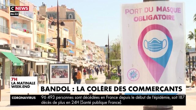 Reportage à Bandol où les commerçants non essentiels sont furieux de devoir fermer alors que les touristes sont arrivés et se promènent le long de la plage