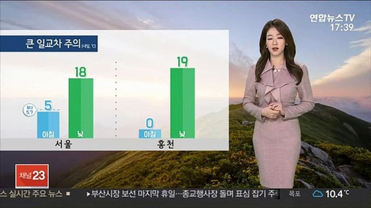 [날씨] 내일 전국 쾌청…아침 내륙 서리, 얼음