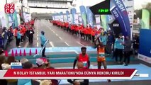 N Kolay İstanbul Yarı Maratonu'nda Kenyalı atlet dünya rekoru kırdı