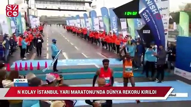 N Kolay İstanbul Yarı Maratonu'nda Kenyalı atlet dünya rekoru kırdı