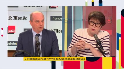 La fermeture des écoles a été une décision "collégiale", assure Jean-Michel Blanquer.  "N'imaginez pas [le conseil de défense]  comme un pugilat entre des intérêts contraires"
