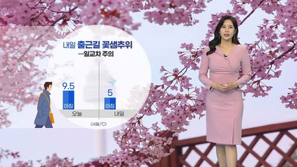 [날씨] 내일 출근길 꽃샘추위...일교차 주의 / YTN