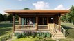 Modern Bamboo House Design (Studio Type) | Exterior And Interior Animation