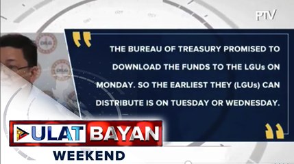 DILG: Ayuda para sa low-income beneficiaries, matatanggap ngayong linggo