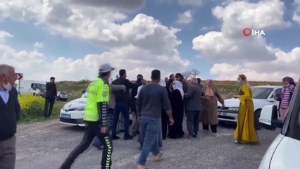 Düğün konvoyunda yaşanan kaza sonrası kavga çıktı