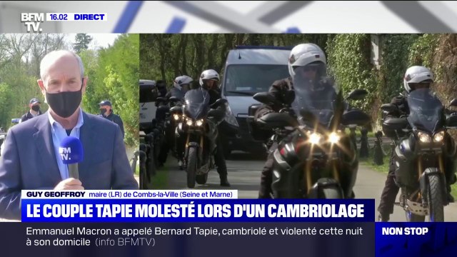 Guy Geoffroy, maire de Combs-la-Ville: les époux Tapie vont le moins mal possible après le cambriolage et l'agression