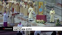 Pope Francis celebrates subdued Easter Sunday Mass
