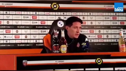 Laurent Abergel, l'unique buteur du derby remporté (1-0) par Lorient contre Brest