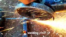 كيفية صنع زخرفة حديدية يدوية الصنع، How to make a hand-made iron ornament @فن اللحام welding