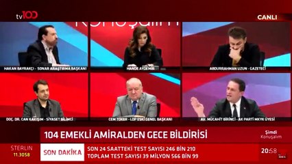Canlı yayında gergin anlar!