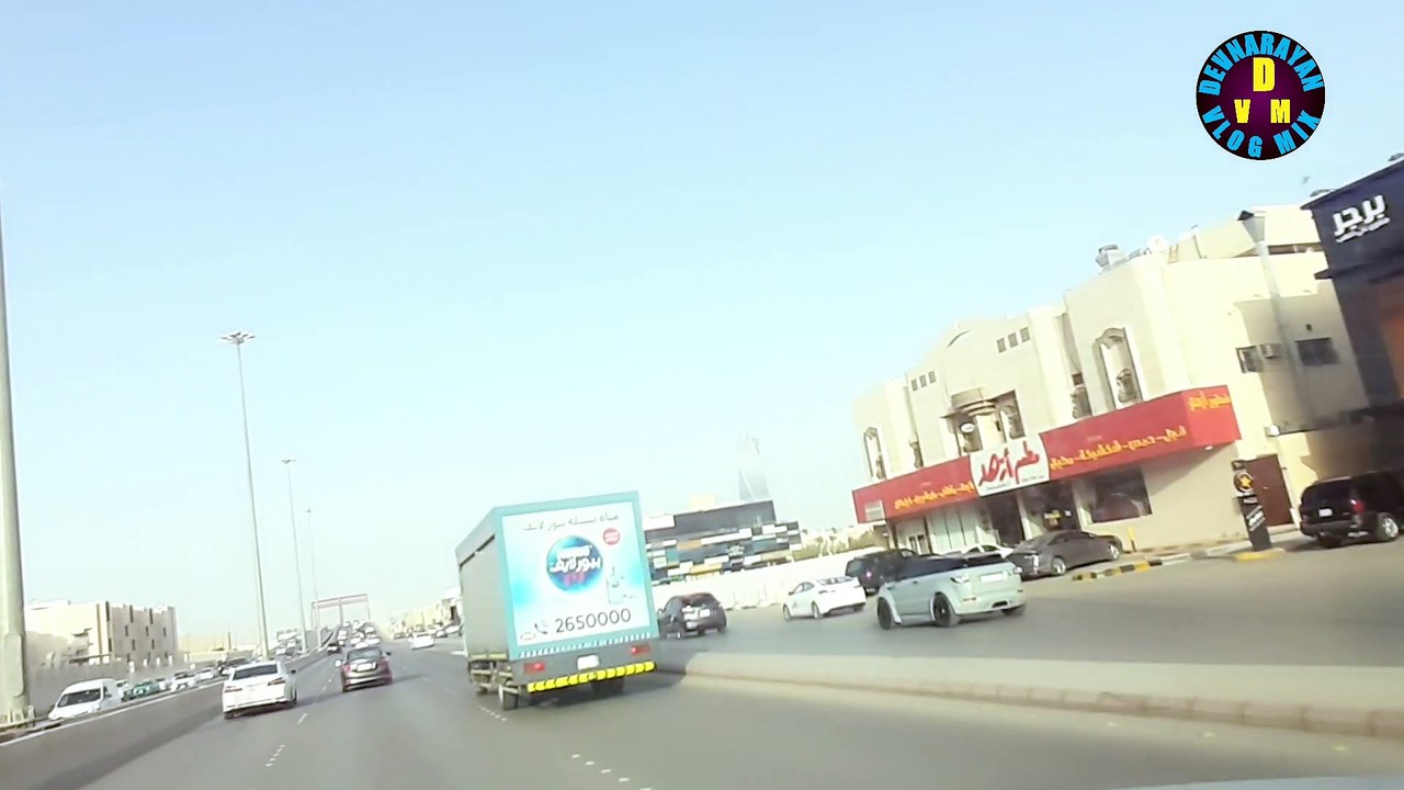 beautiful view of the driver is seen by road of Saudi Arabia and Dubai devnarayan vlog mix