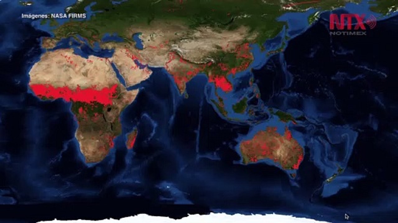 Incendios se intensifican en Australia NASA