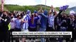 Real Sociedad fans welcome team home after Copa del Rey triumph