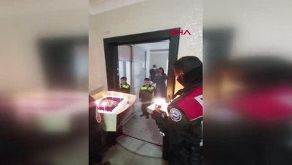 Polis'ten Minik Halil'e doğum günü sürprizi