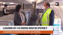 Llegó un nuevo vuelo de Aerolíneas Argentinas con 497.745 dosis de Sputnik V