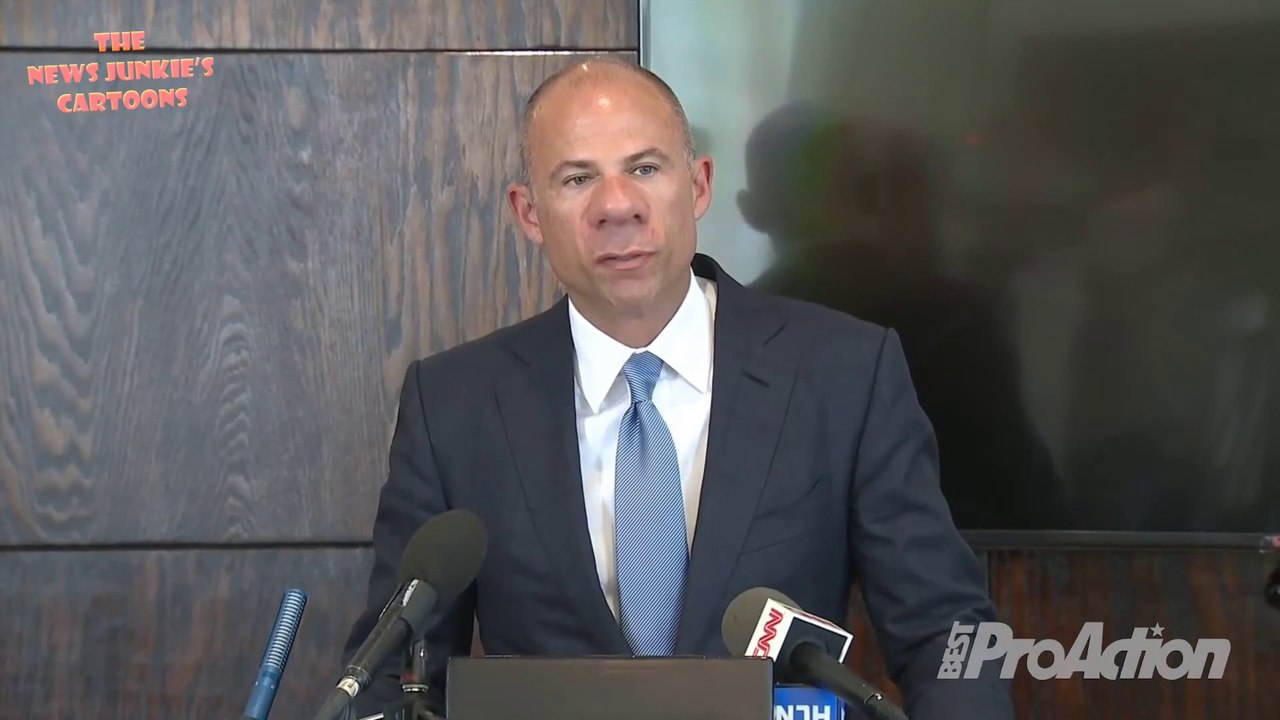 Avenatti 'all by himself' press conference.