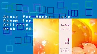 About For Books  Love Poems for People with Children  Best Sellers Rank : #5