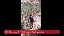 Askerler PKK'lı teröristi sağ yakaladı