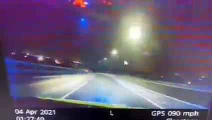 South Yorkshire Police traffic cop in near miss with loose cows