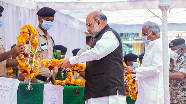 Amit Shah pays tribute to jawans killed in Naxal encounter in Chhattisgarh
