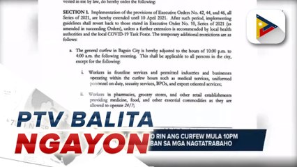 Epektibo kagabi ang liquor ban sa Baguio City hanggang April 10