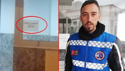 Apartman yönetiminden tepki çeken uyarı: Köpekler ve kuryeler giremez