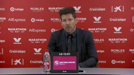 Simeone: "Sé cual es el camino y no le tengo miedo a nada"
