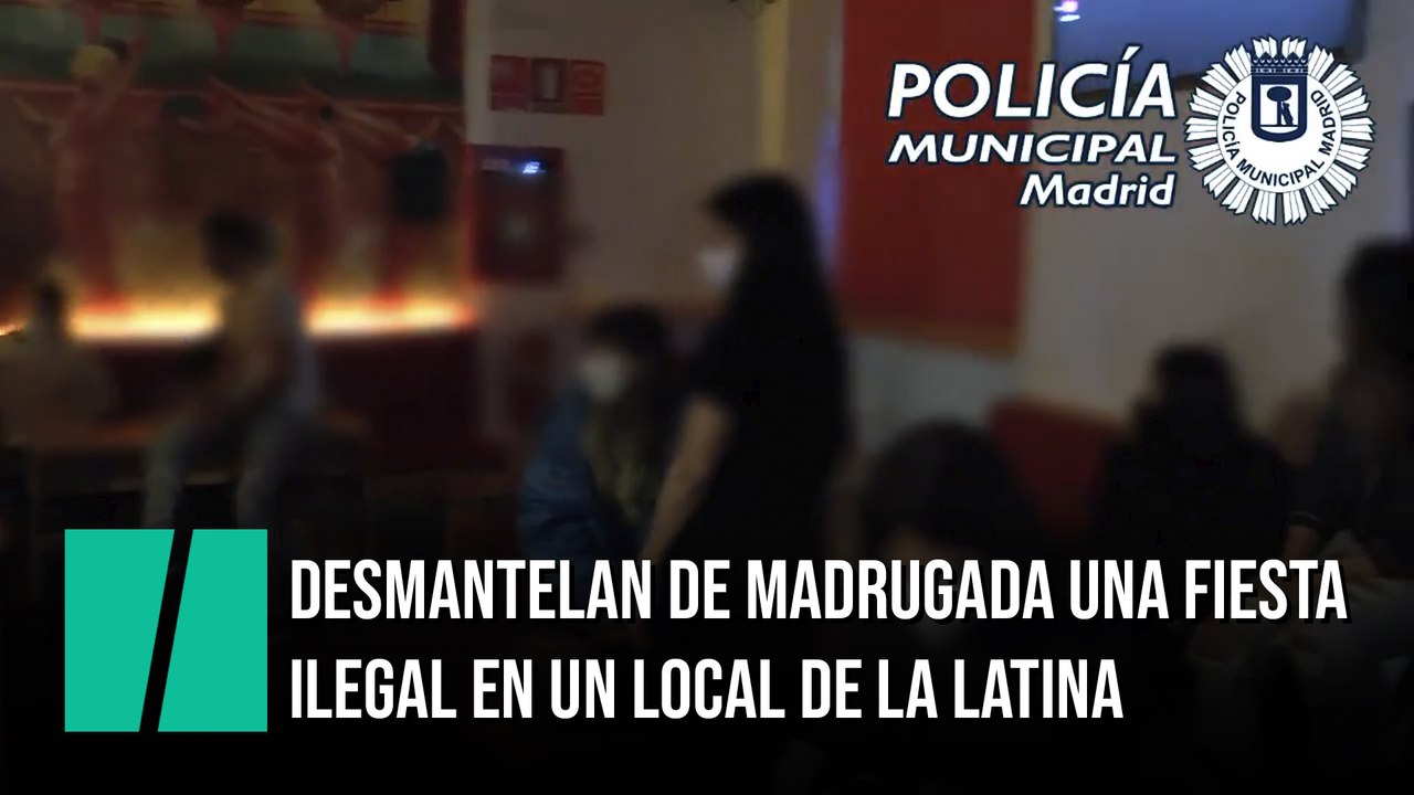 Desmantelan de madrugada una fiesta ilegal en un local de La Latina