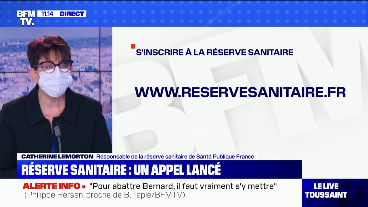 Catherine Lemorton, responsable de la réserve sanitaire de Santé Publique France: "Toutes les semaines, nous lançons des alertes aux 27 700 professionnels des soins critiques"