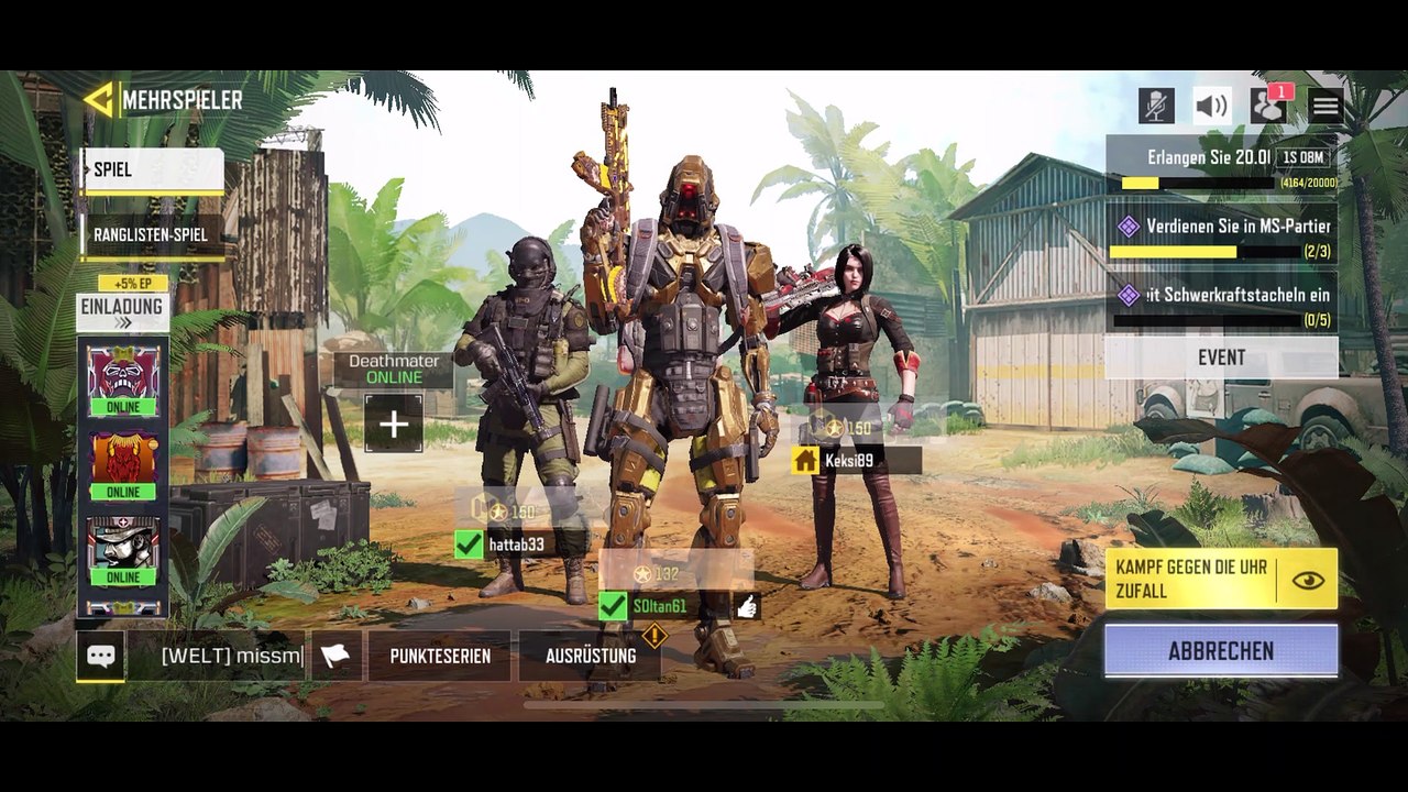 S0ltan TV Call of Duty Mobile Kampf gegen die Uhr