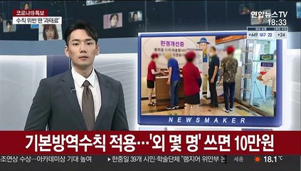 기본방역수칙 적용…'외 몇 명' 쓰면 10만원