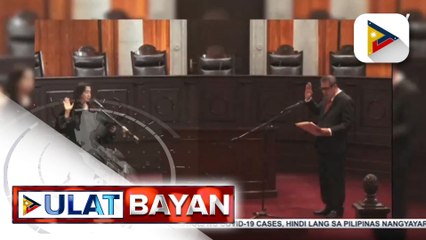 Alexander Gesmundo, nanumpa bilang bagong Chief Justice ng SC