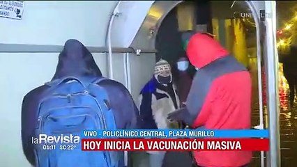 Vacunación masiva inicia este 5 de abril en La Paz