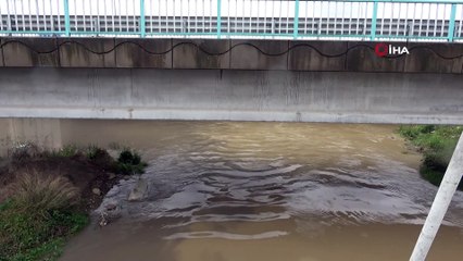 Fabrikaların arasından geçen dere simsiyah aktı
