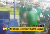Los Olivos: presuntos sicarios asesinan a mototaxista de cinco balazos