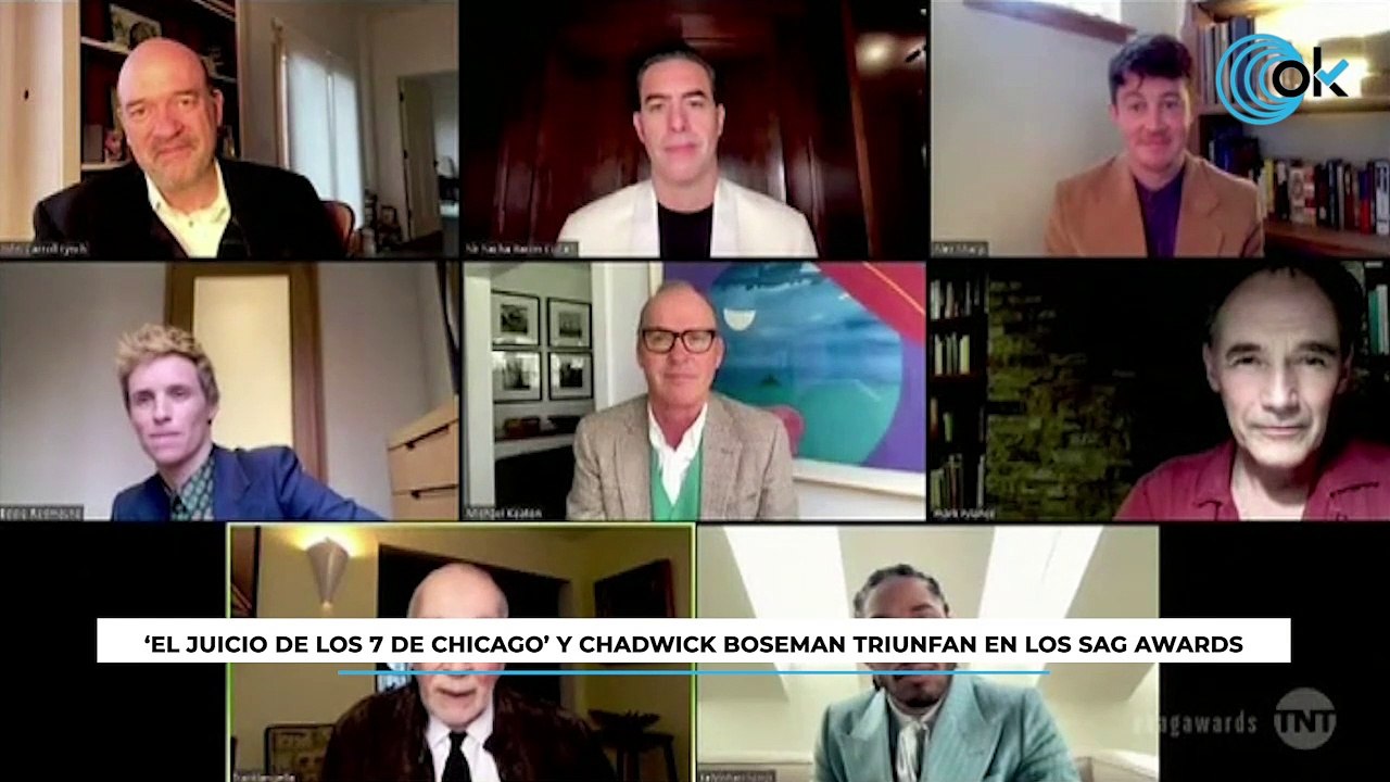 'El juicio de los 7 de Chicago' y Chadwick Boseman triunfan en los SAG Awards