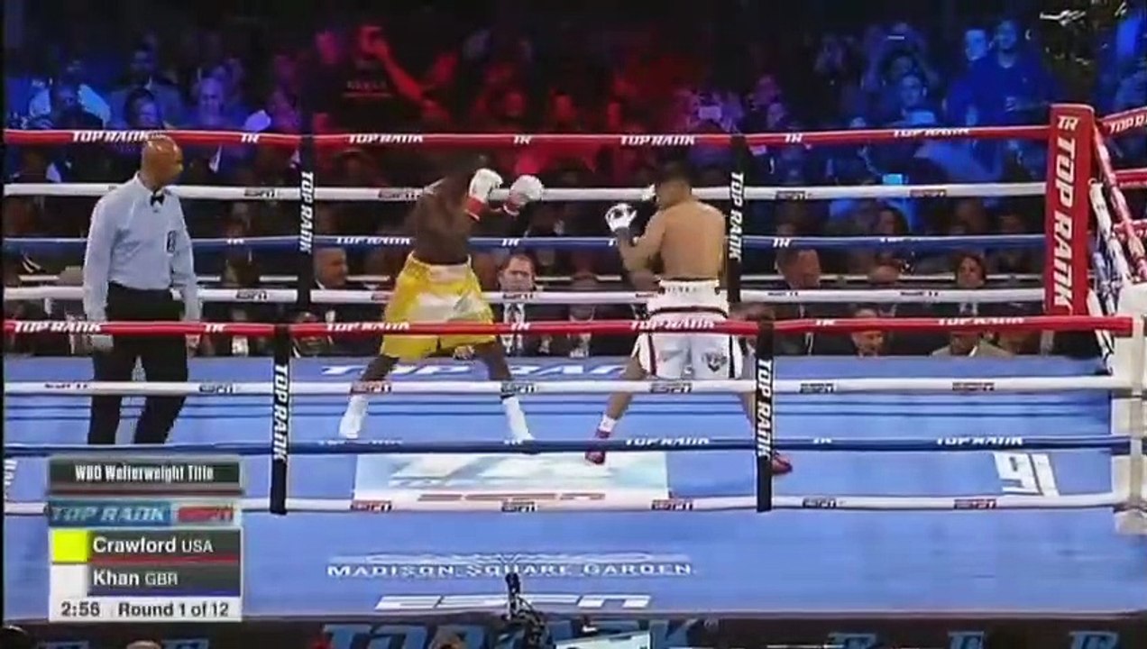 Terence Crawford Vs Amir Khan Highlights (A Controvesial Technical Knockout)