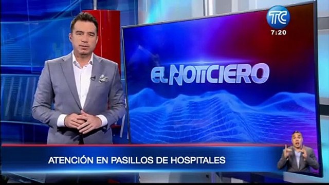 Atienden a pacientes en los pasillos de los hospitales