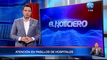 Atienden a pacientes en los pasillos de los hospitales