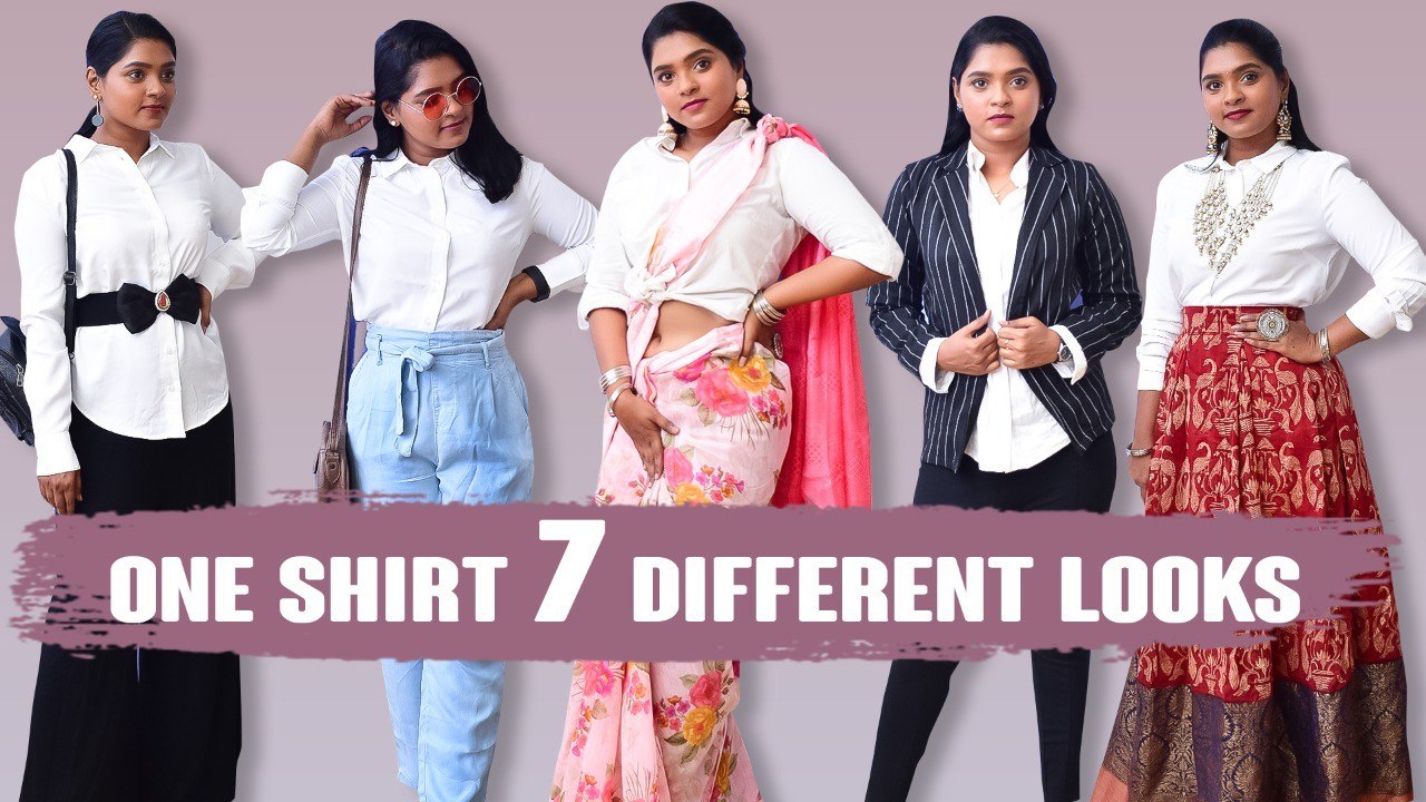 How to Style a White Shirt in 7 Different Looks | Fashion Tips | Clothing Hacks |  Sayswag